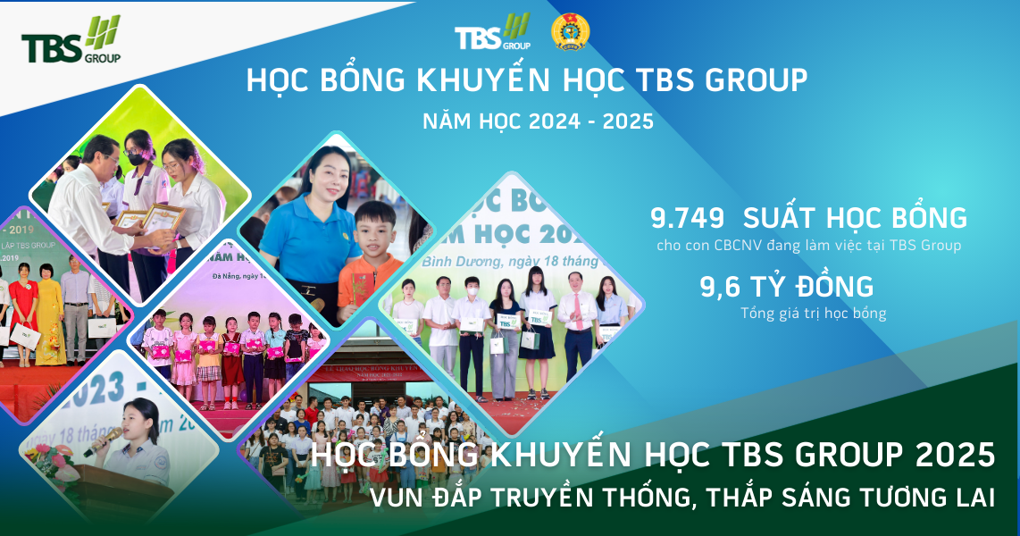 Học bổng khuyến học TBS Group 2025 – Vun đắp truyền thống, thắp sáng tương lai