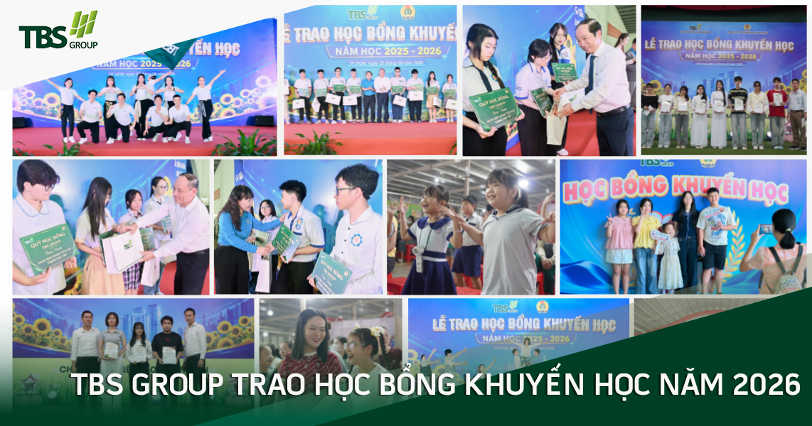 TBS Group trao học bổng khuyến học năm 2026 – Tiếp sức đến trường, chắp cánh ước mơ