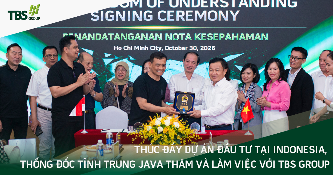 Thúc đẩy dự án đầu tư tại Indonesia, Thống đốc tỉnh Trung Java thăm và làm việc với TBS Group